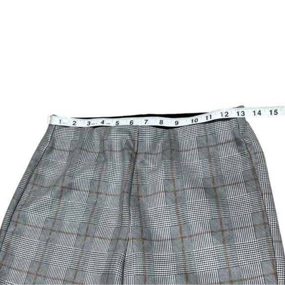 Zara Plaid Pull On Pants Leggings Size M - Picture 9 of 9